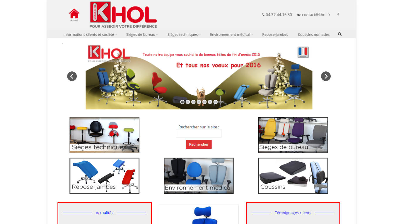 Site des sièges Khol